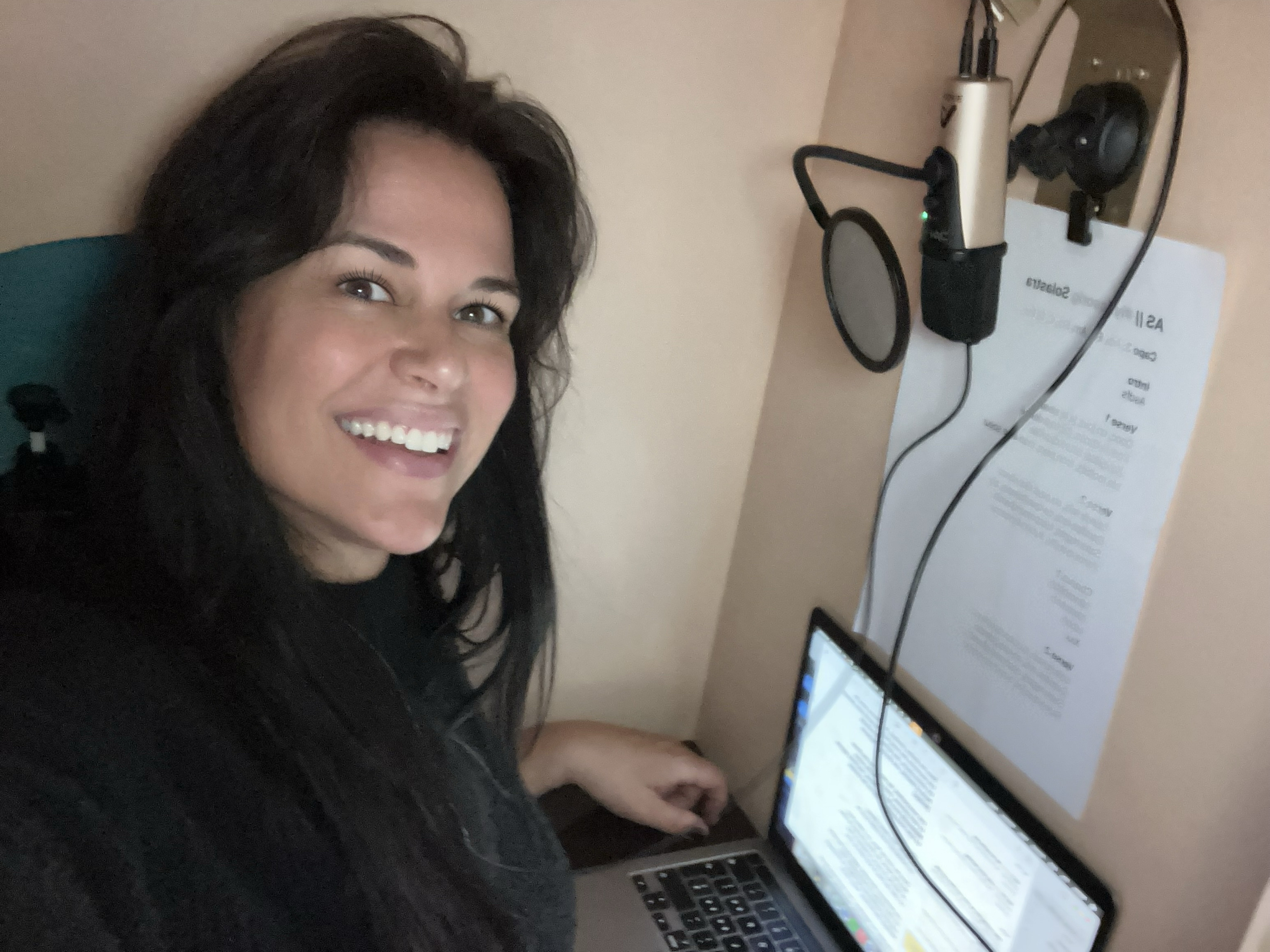 van life favie music shower vocal booth